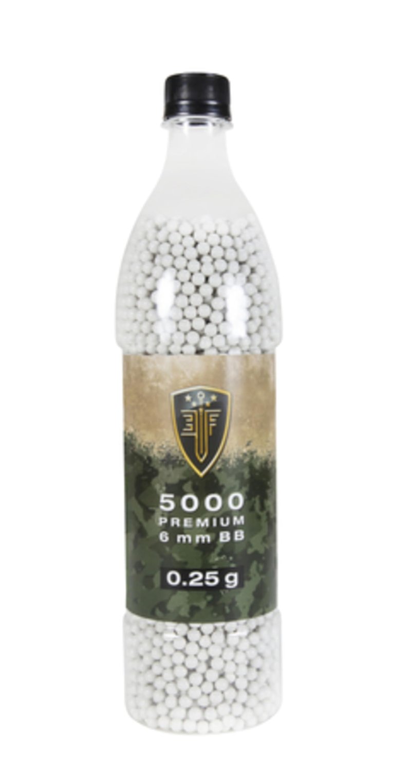 Elite Force Premium 6mm Airsoft BBs Ammo, .25 Gram, 5000 Count