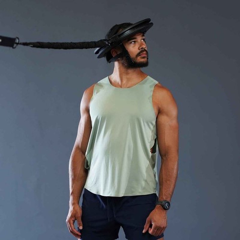 Iron Neck Resistance Band, Durable Exercise Band with Steel Carabiners for Neck Training, Strength Workouts, Stretching, and Rehab (Strength Kit)