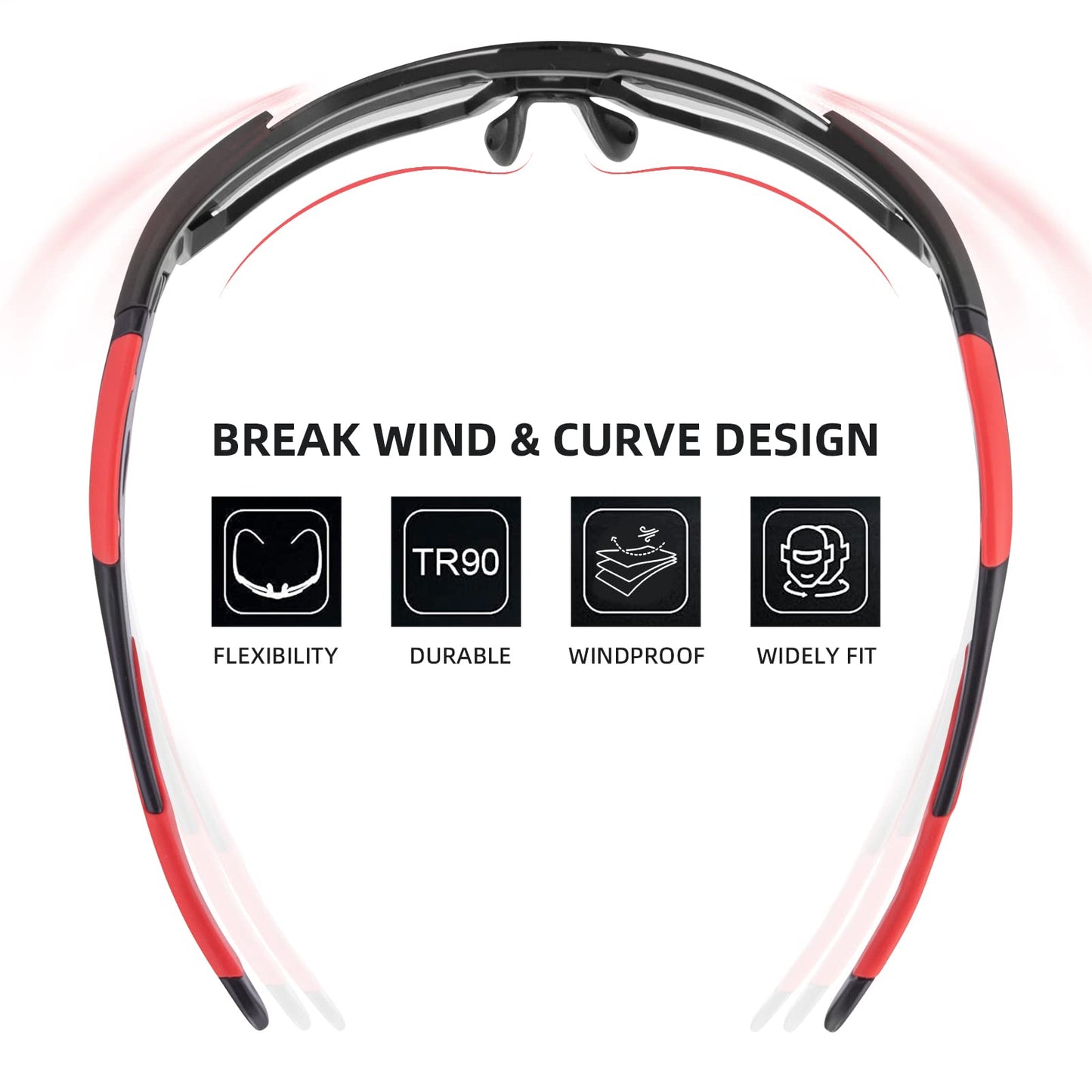 ROCKBROS Polarized Sunglasses for Men Women UV400 Protection Cycling Bike Glasses TAC Lightweight Frame Driving Fishing Golf Sunglasses，Orange