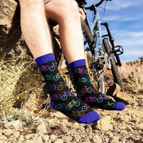 VICRAZY Hiking, Cycling, Camping Socks for Men, Women - Hiking, Bicycle, Camping, Bike Accessories, Stocking Stuffers