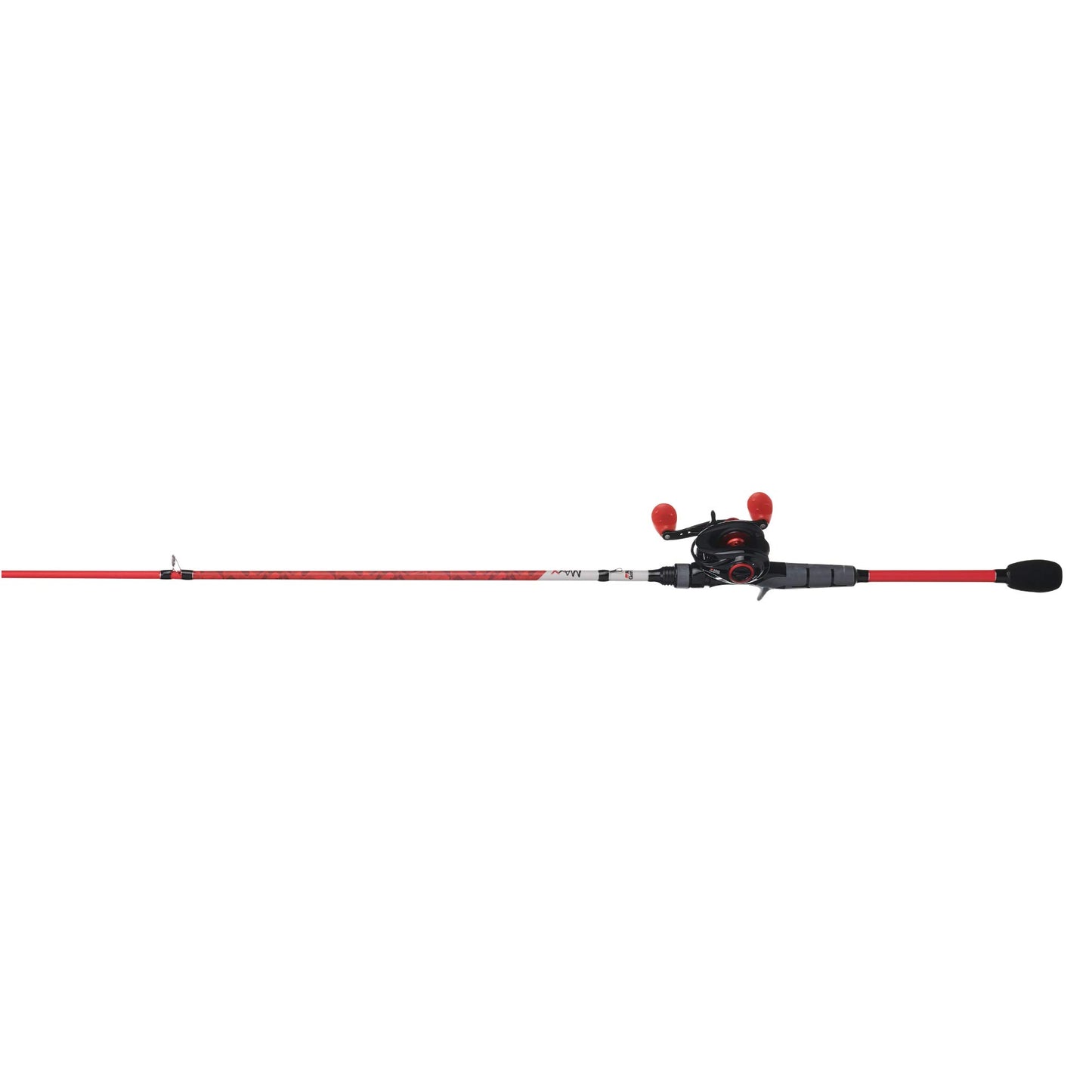 Abu Garcia 6’6” Max X Fishing Rod and Reel Baitcast Combo, 4+1 Ball Bearings with Lightweight Graphite Frame & Sideplates, Aluminum Handle