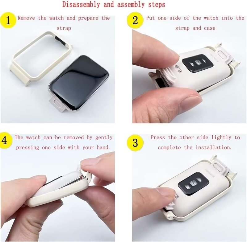 T-BLUER Bands Compatible with Xiaomi Smart Band 9 Active/Redmi Band 3,Leather Replacement Band Bracelet Strap Accessories with Metal Frame for Redmi Band 3 Woman Man Black