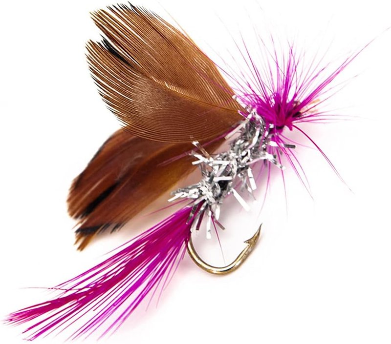 Fly Fishing Lure Kit - 12Pcs Assorted Wet & Dry Baits for Bass & Trout | Sharpened Hooks Included