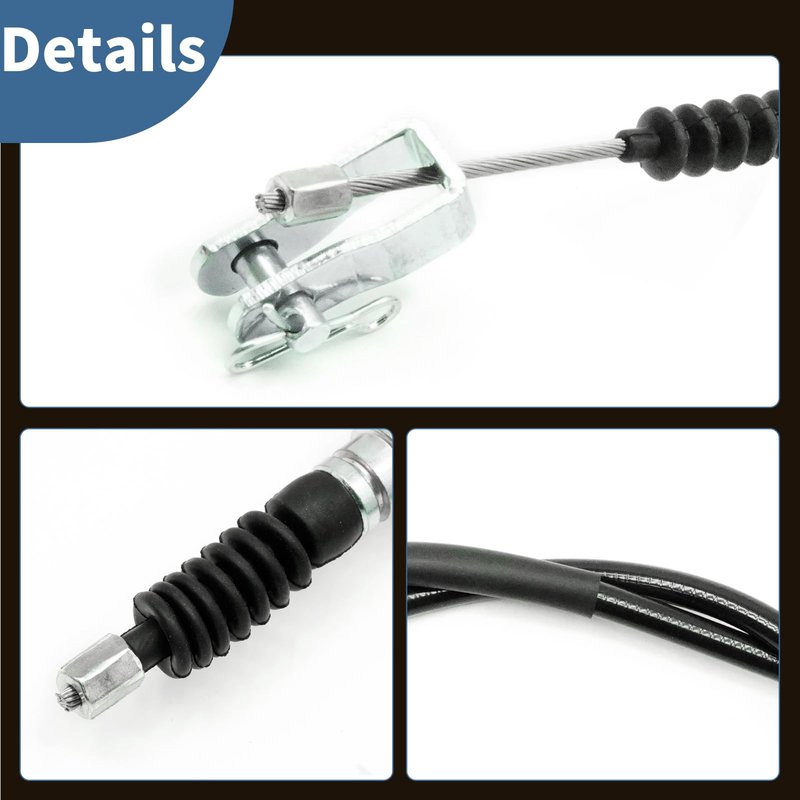 Saihisday 102022101 42Inch Drive and Passenger Side Golf Cart Club Car DS Brake Cables, Replacement for Club Car DS Gas or Electric Models 2000-Up, Replaces 1019907
