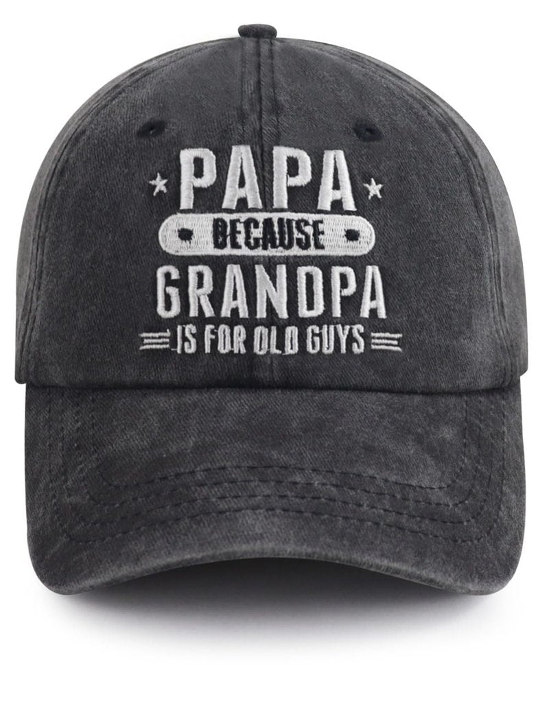 Grandpa Gifts for Men, Best Dad Ever Hat, Funny Papa Baseball Cap, Fathers Day Christmas Retirement Birthday Gifts for Grandfather Dad Daddy Husband Black