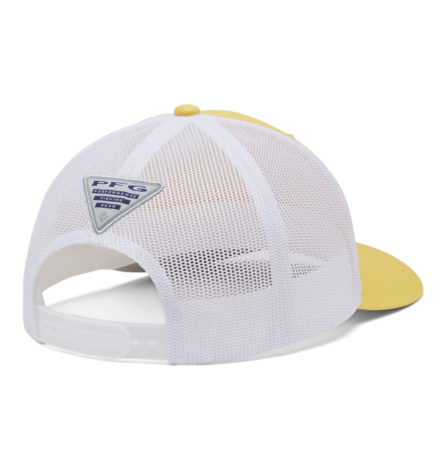 Columbia Unisex PFG Logo Mesh Snap Back - Mid, Sun Glow/Cool Grey/Marlin, One Size