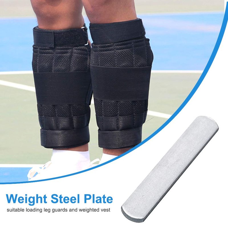 Weighted Vest Steel Plates, Adjustable Rustproof Strength Training Weight Long Steel Plate w/Round Head for Loading Leg Guards Weighted Vest, for Men Women Fitness Exercise(SIZE:8pcs)