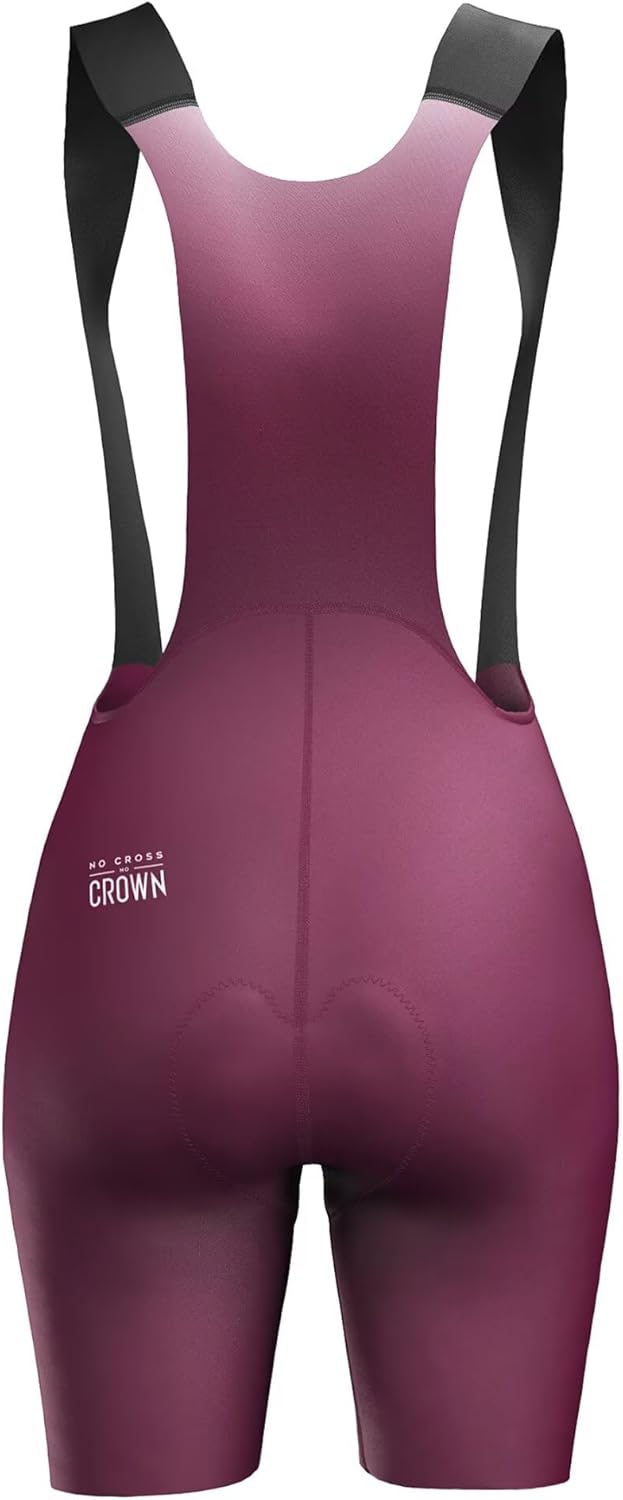 Women's High-Waisted Padded Cycling Bibs - Breathable Bike Shorts for Road Riding