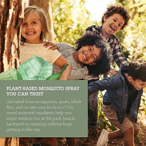 Quantum Health Buzz Away Insect Repellent DEET Free Citronella Oil Outdoor Mosquito Gnat Black Fly & No-See-Um Bug Spray Powerful Plants Repel Bugs Off Skin, Safe for Kids - 6 Ounce