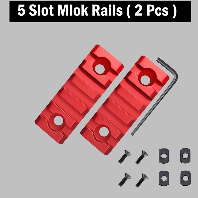 Gotical Combo 5-Slot 7-Slot Rail Picatinny Rail Section Adapter Super Value Pack with Set of Screws Picatinny Rail Combo Accessory