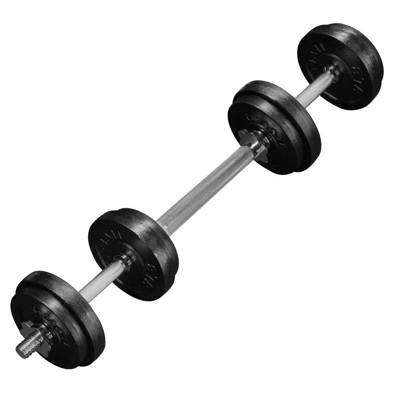 Yes4All Adjustable Dumbbells with Dumbbell Bar Connector – 60 lb Dumbbell Weights (30 lb x 2), Black