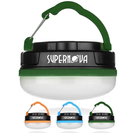 Supernova® Halo 150 Tent Light & Camping Lantern, Versatile Hanging Lantern & Camping Light for Backpacking Gear, Emergency Kits, Hurricanes, Storms & Power Outages (Green, Batteries Included)