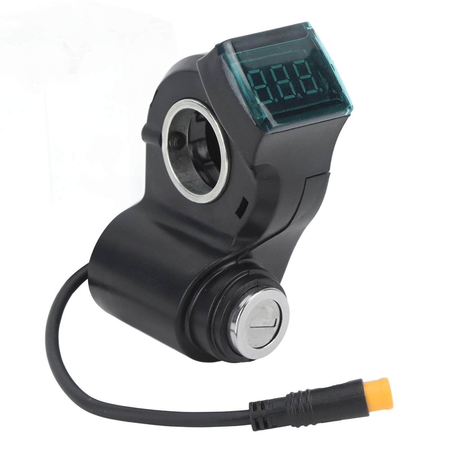 10 I Electric Scooter Handlebar Switch Lock with Keys Digital Tery Power Display 3 Pin Lock for Replacement Compatible with Electric Scooters Scooter Key Switch Digital Display
