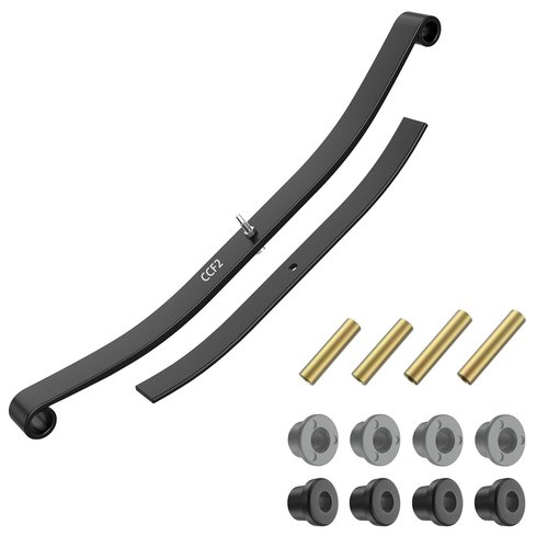 CLUBRALLY Club Car Golf Cart Front Leaf Springs with Bushing and Sleeve Kit for Club Car DS & Precedent Golf Carts 1012030 103628801