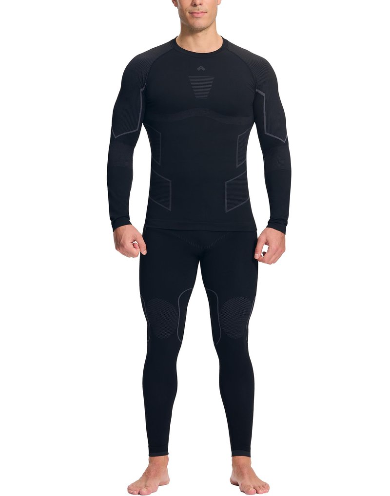 Pioneer Camp Thermal Underwear for Men Long Johns Quick Drying Top and Bottom Set Warm Base Layer Mens Cold Weather Skiing