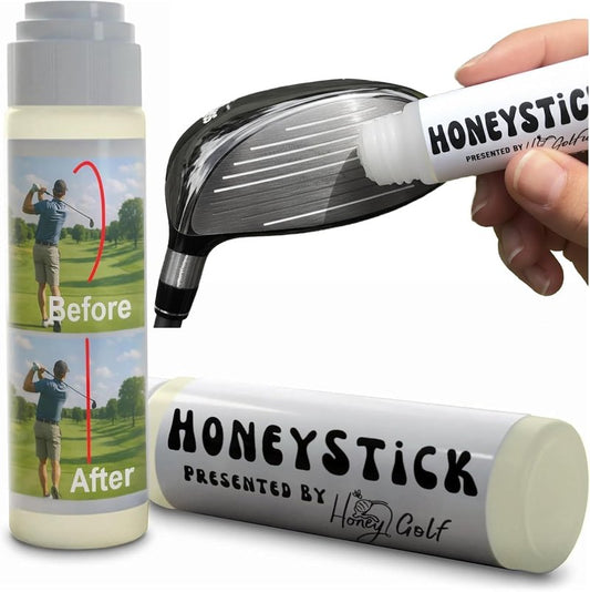 HoneyStick Anti Slice Gel - Spin Reducer for Golf Clubs | Essential Golf Accessory for Drivers, Woods, Irons