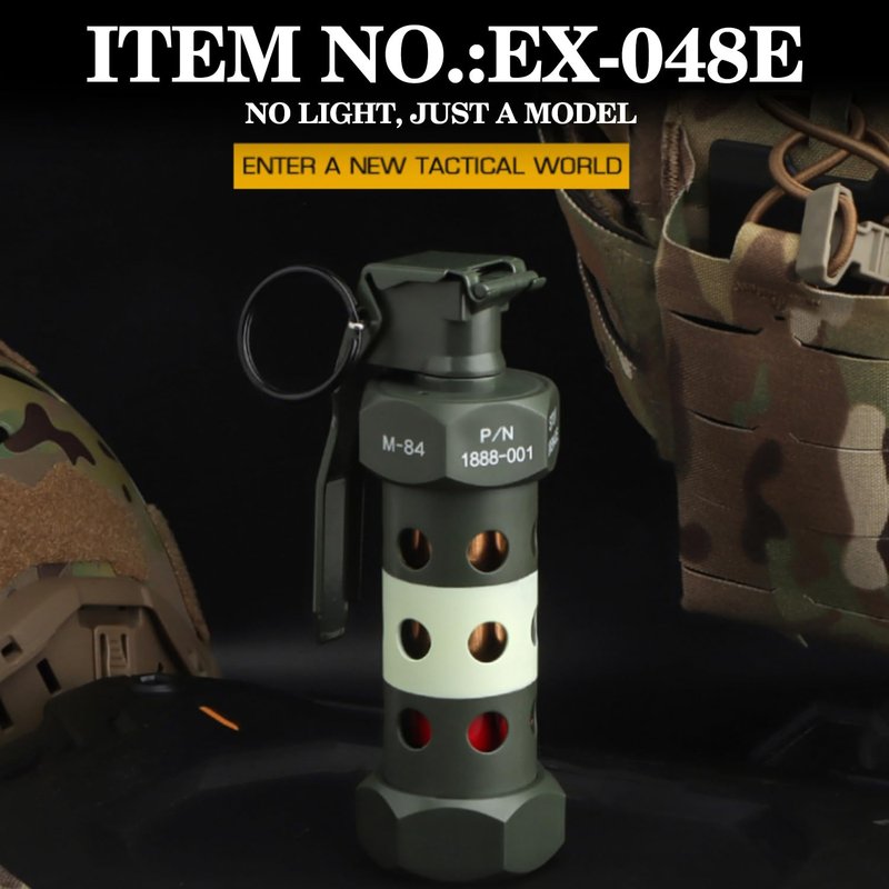 Zhongren Dummy Grenade Toy Model Plastic Grenades CS Airsoft Tactical Gear Accessories for Army Fans Cosplay Movie Props Outdoor (M-84)