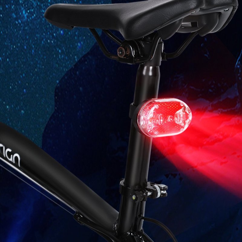 Alomejor Bike Rear Light, Bright red Night Safety Warning, Cycling Safety Light, Outdoor Visibility Accessory for Cyclists, commuters, Night Riders, Outdoor