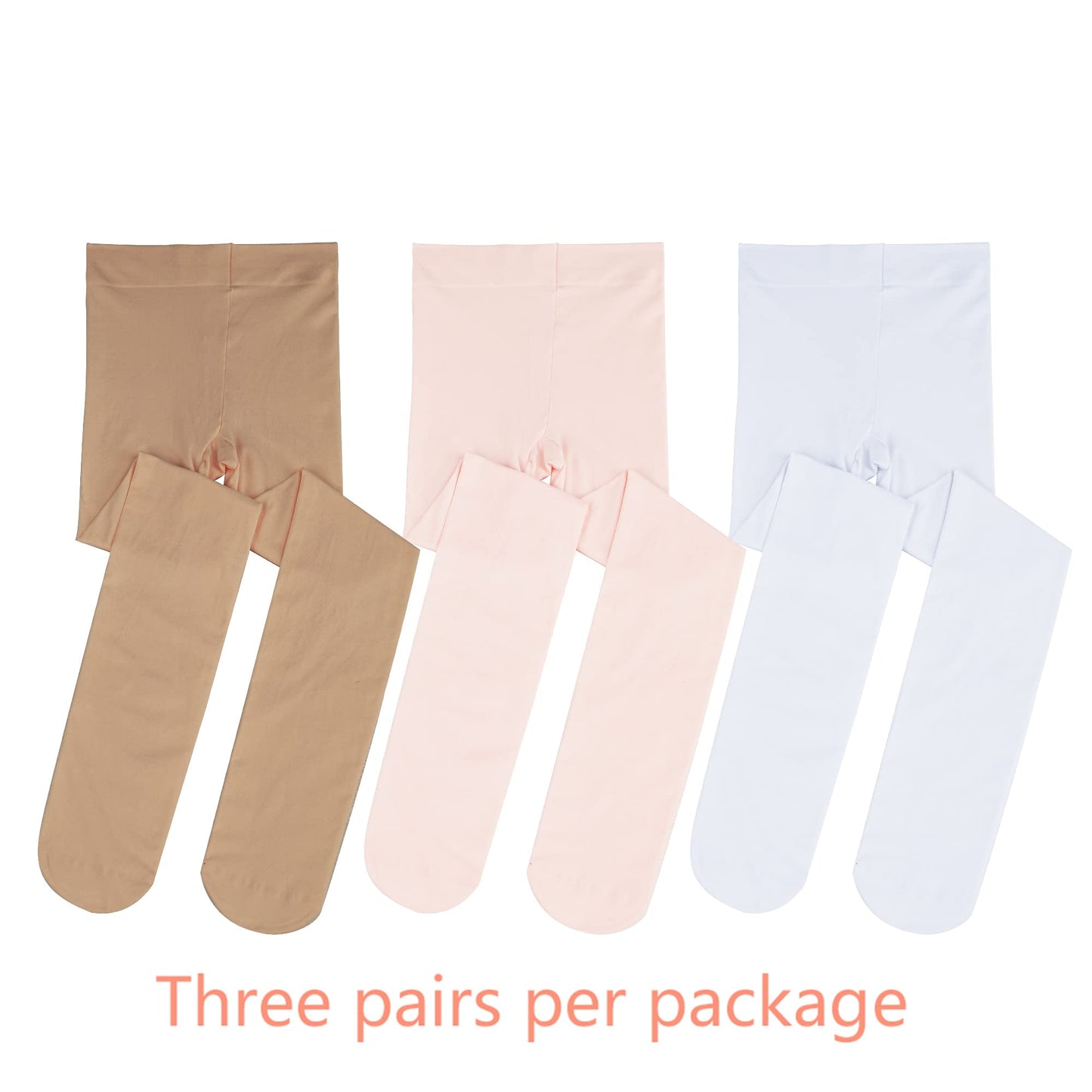 Stelle Girls' Ultra Soft Pro Dance Tight/Ballet Footed Tight(Toddler/Little Kid/Big Kid),BP+WT+TN,S