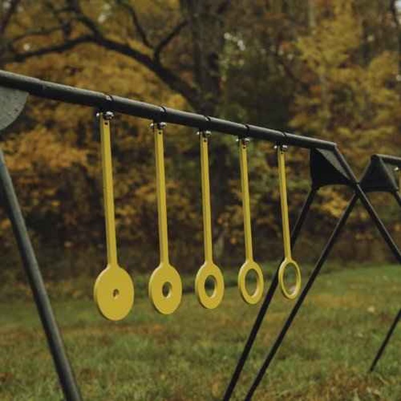 Caldwell AR500 Rimfire KYL Challenge Rings Target with 1/4 Inch Thickness, Rifle Rated for Precision Shooting and Target Practice