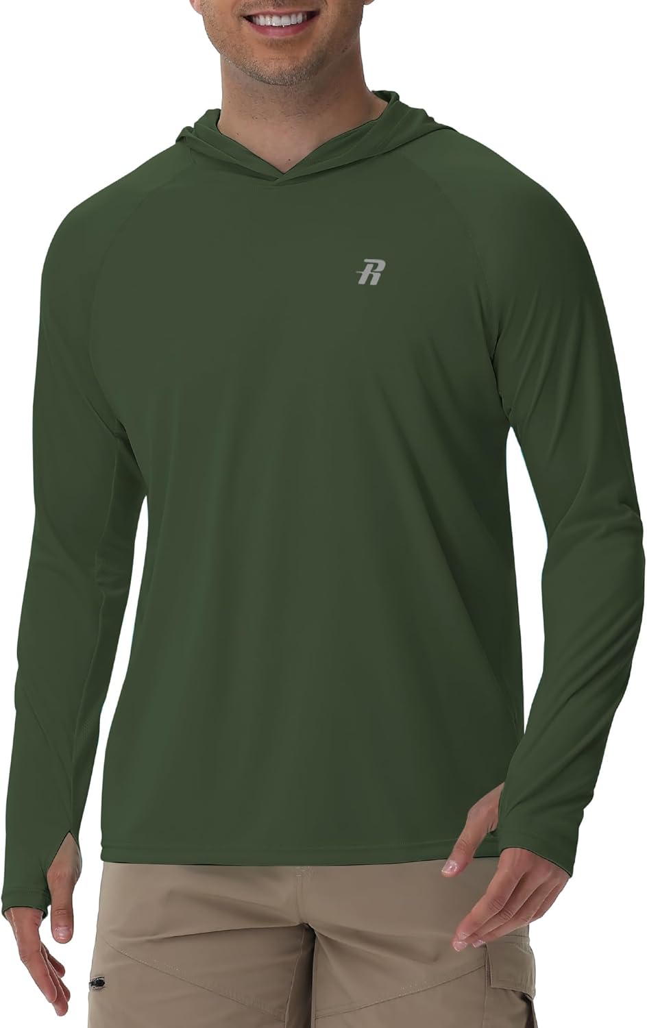 Runhit UPF 50+ Fishing Shirt for Men - Lightweight Long Sleeve Sun Protection Hoodie | Ideal for Outdoor Activities
