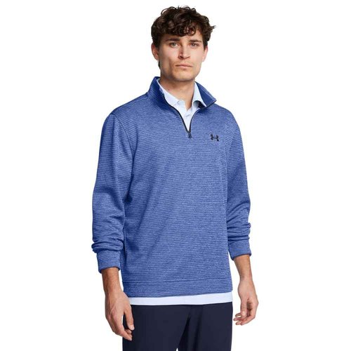 Under Armour Men's Storm SweaterFleece Quarter Zip, (432) Tech Blue/Horizon Blue/Black, X-Large