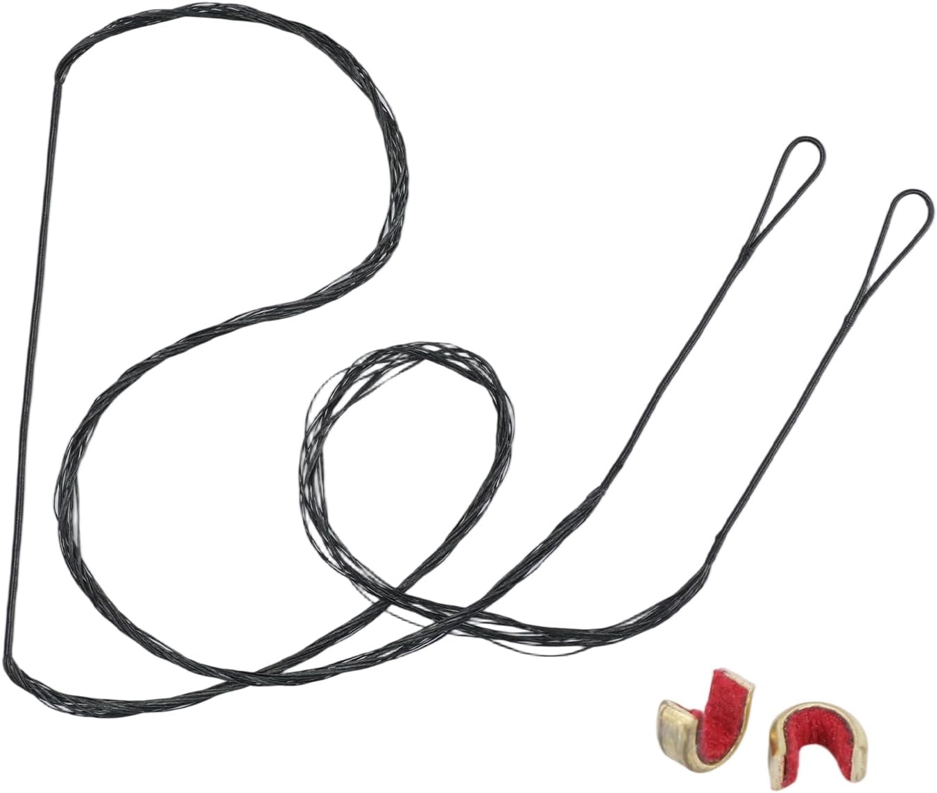 LWANO Bow String Replacement for Recurve & Longbow | 12/14/16 Strands, 48-70in, 2 Brass Nocks Included