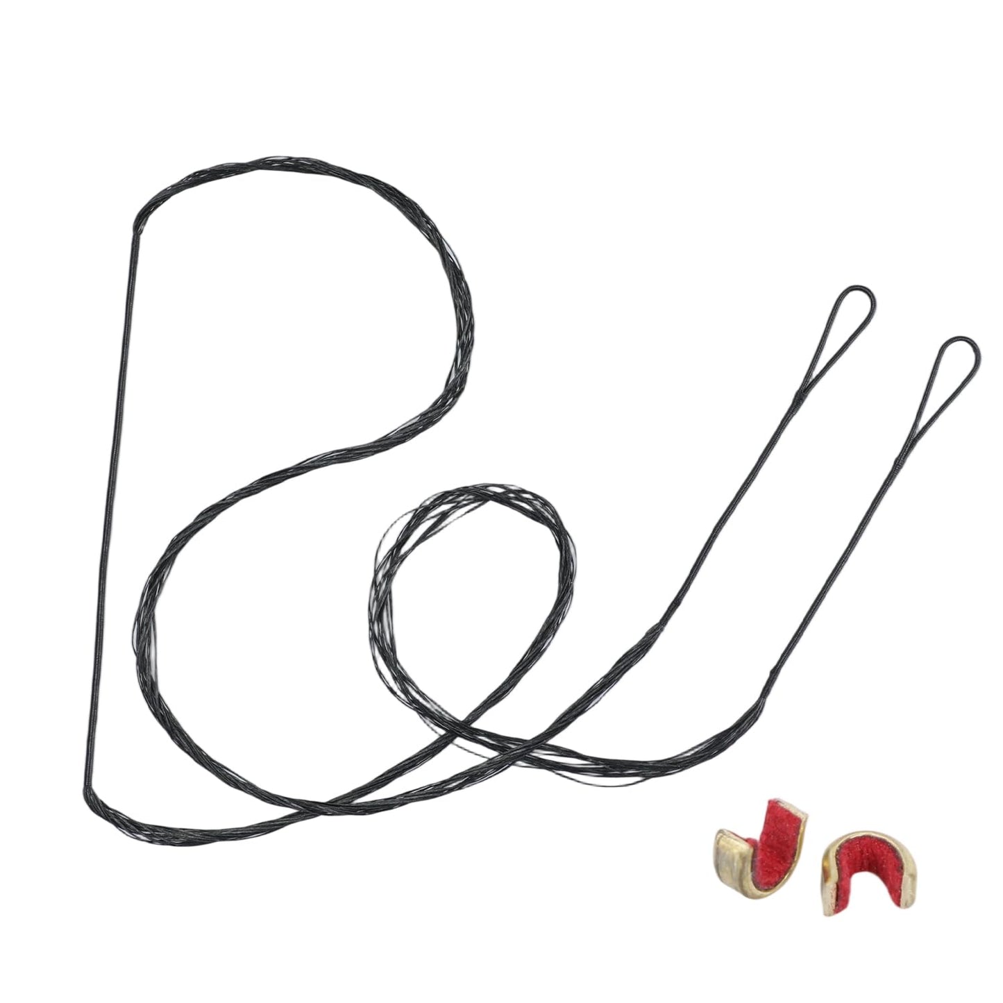 LWANO B55 Bow String,Replacement for Archery Recurve Traditional & Longbow Bowstring,12/14/16 Strands 48-70in,2 Brass Nocks Included (16 Strands (Recommended up to 65 lb), AMO 60"(Actual Length 56"))