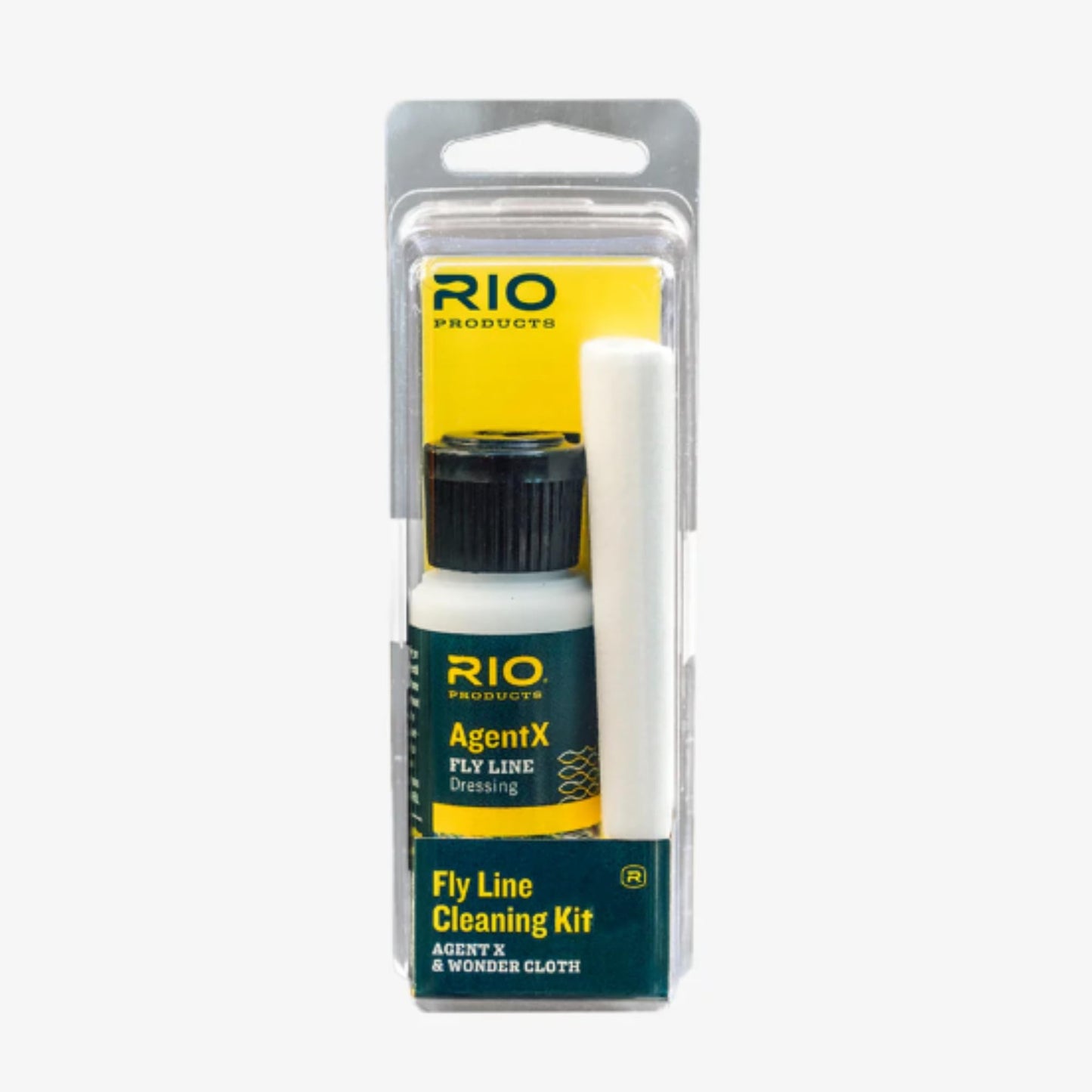 Rio Products Fly Fishing Line Cleaning Kit, Includes Wonder Cloth and Fly Line Dressing, Clear
