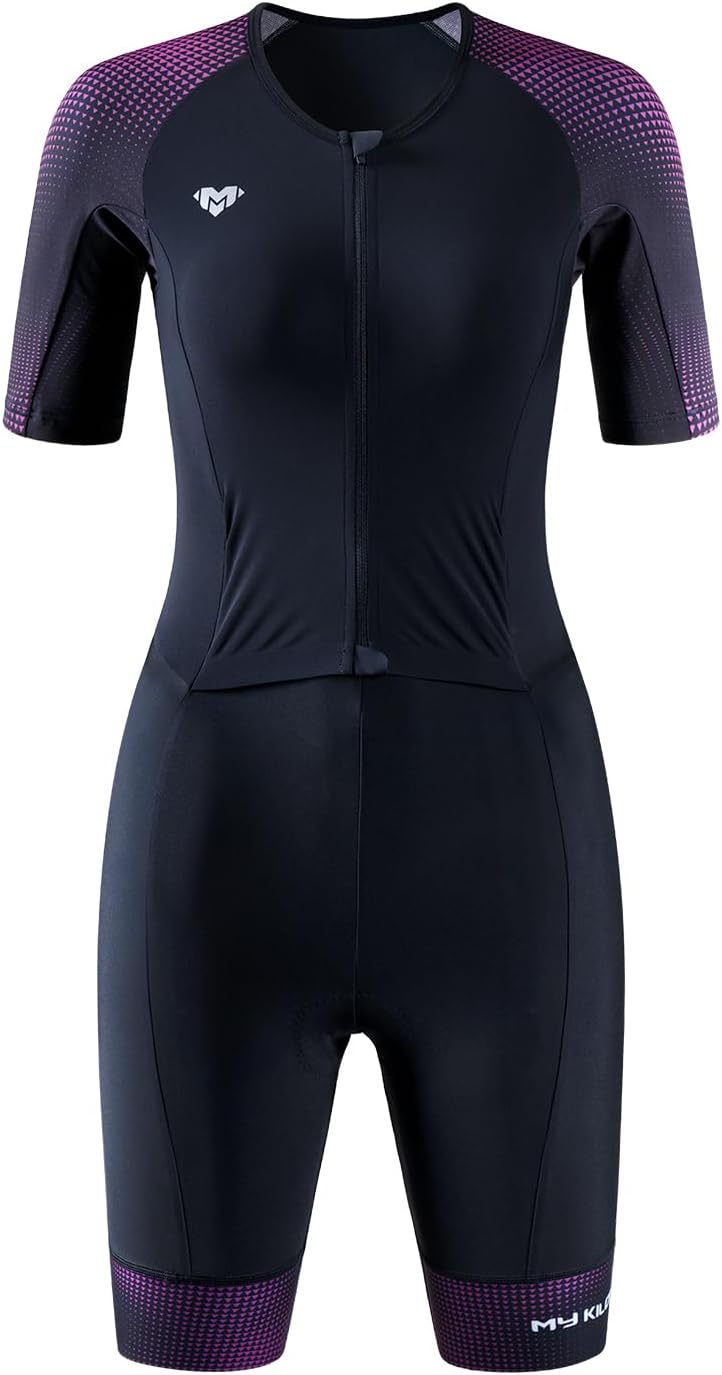 Women's Triathlon Suit - Quick-Drying One-Piece with Front Zip & UPF 50+ Protection | Comfortable Fit