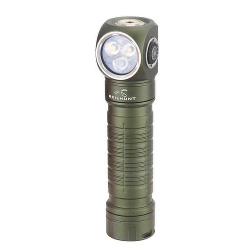 ESKTE H200 Headlamp Flashlight,1100 lumens USB Magnetic Rechargeable, White and Red Beam,Hands-Free Reliable Angle Light for Running Camping Hiking Caving (Green, H200 Neutral White High CRI)