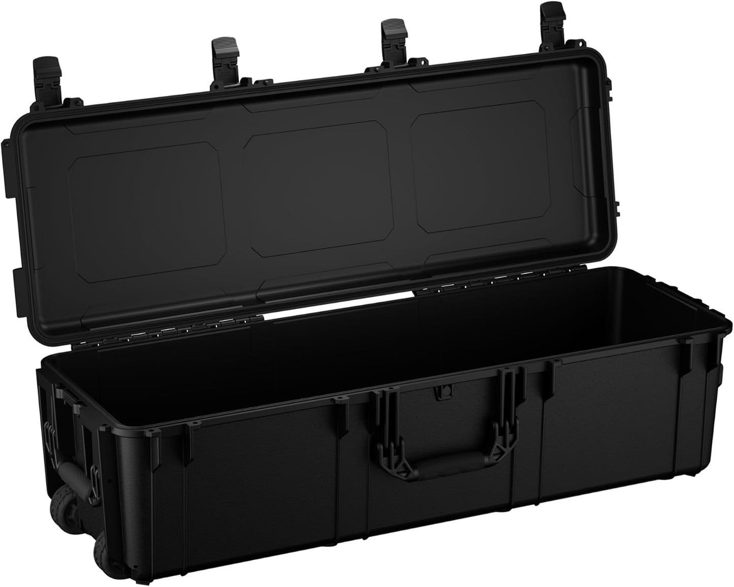Condition 1 Waterproof Hard Case with Wheels - Lockable, TSA Approved, IP67 Rated | Black, 45” Travel Gear Storage