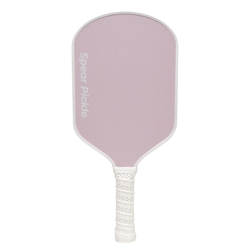 Spear Voyager Carbon Fiber Pickleball Paddle - 16mm Designer Performance Paddle with Comfort Curated Technology - Aesthetic Control Paddle (Rose & Mint) (Rose Pink)