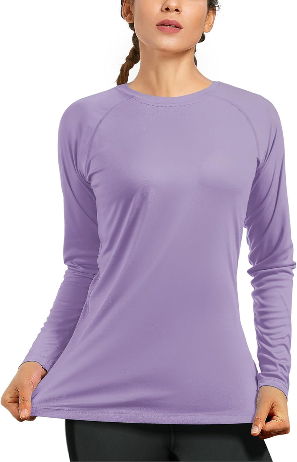 Women's UPF 50+ Sun Protection Long Sleeve Rash Guard - Athletic Swim & Workout Shirt | Ideal for Hiking & Running