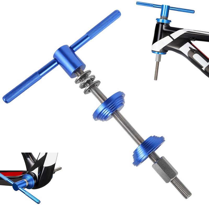 LYIYEYAN Bike Headset Press Tool - Universal Bicycle Headset Bearing Press-in Tool - Bike Headset Cup and Bottom Bracket Press Installer Accessories for Bicycle Repair