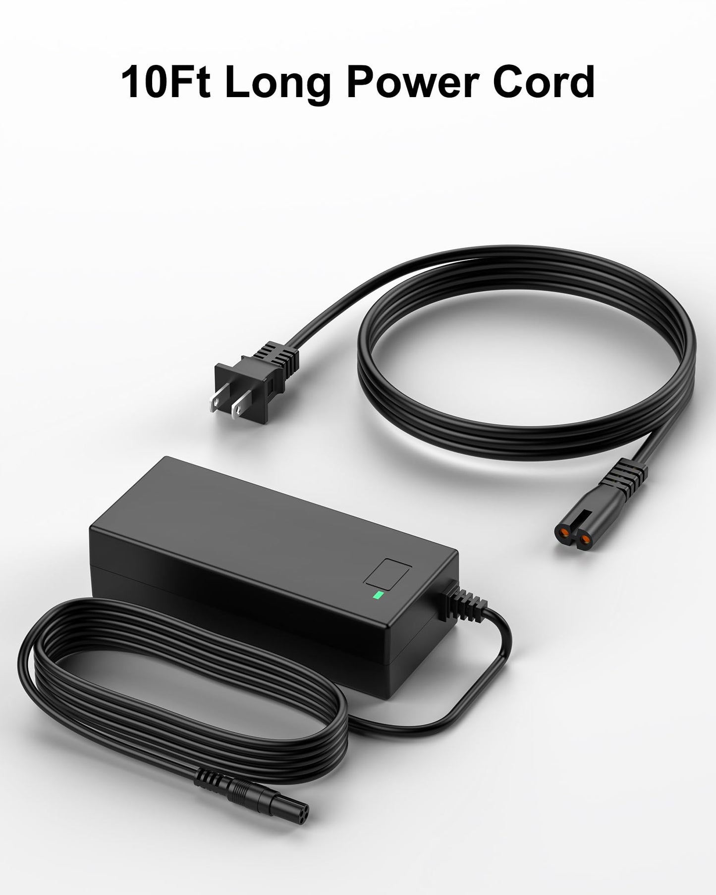 VHBW 63V Charger Compatible with Segway Ninebot Charger 4 Prong Compatible with Segway Ninebot S/S-MAX/Mini lite/Mini PRO/Go Kart Kit, Gokart PRO Scooters