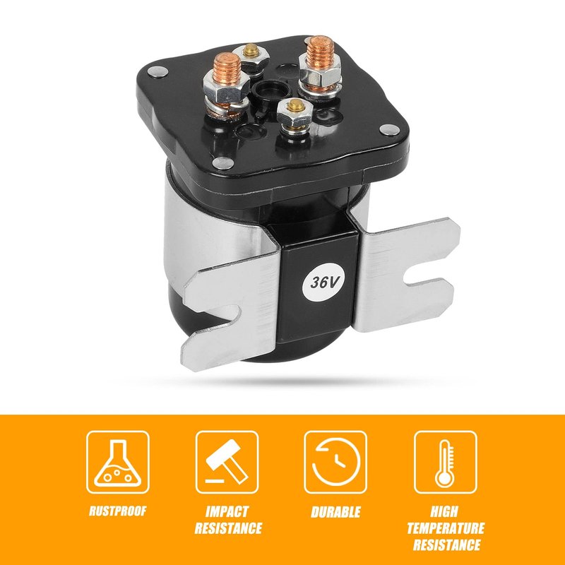 RANSOTO 36V 4 terminal Solenoid Compatible with 1989 - UP EZGO, Club Car DS, Columbia, Yamaha Electric G4 G8 G9 G11 G16 Golf Cart Replaces 20468G1