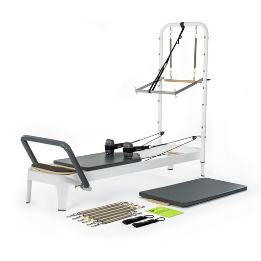 Balanced Body Allegro 2 Pilates Reformer with Steel Footbar, Tower, and Mat Conversion, Pilates Exercise Equipment, Workout Equipment for Home or Studio