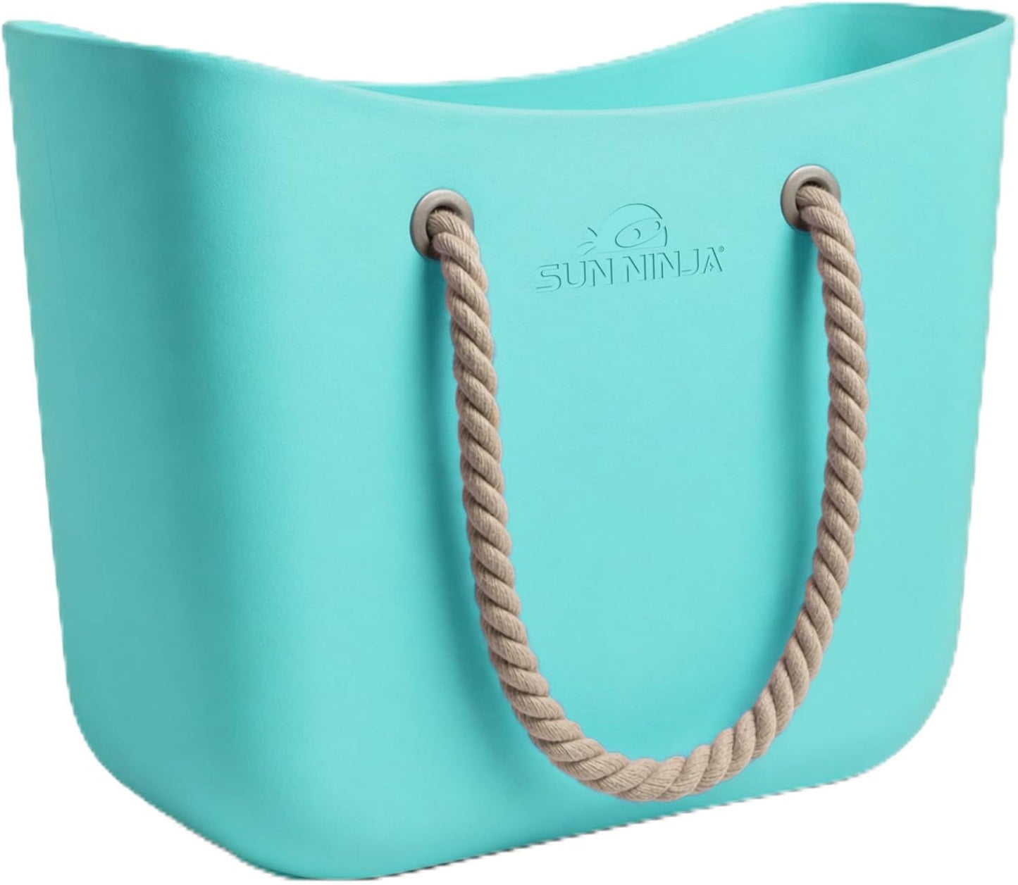 Rubber Beach Bag - Extra Large Waterproof EVA Tote with Rope Handles | Ideal for Summer Outings
