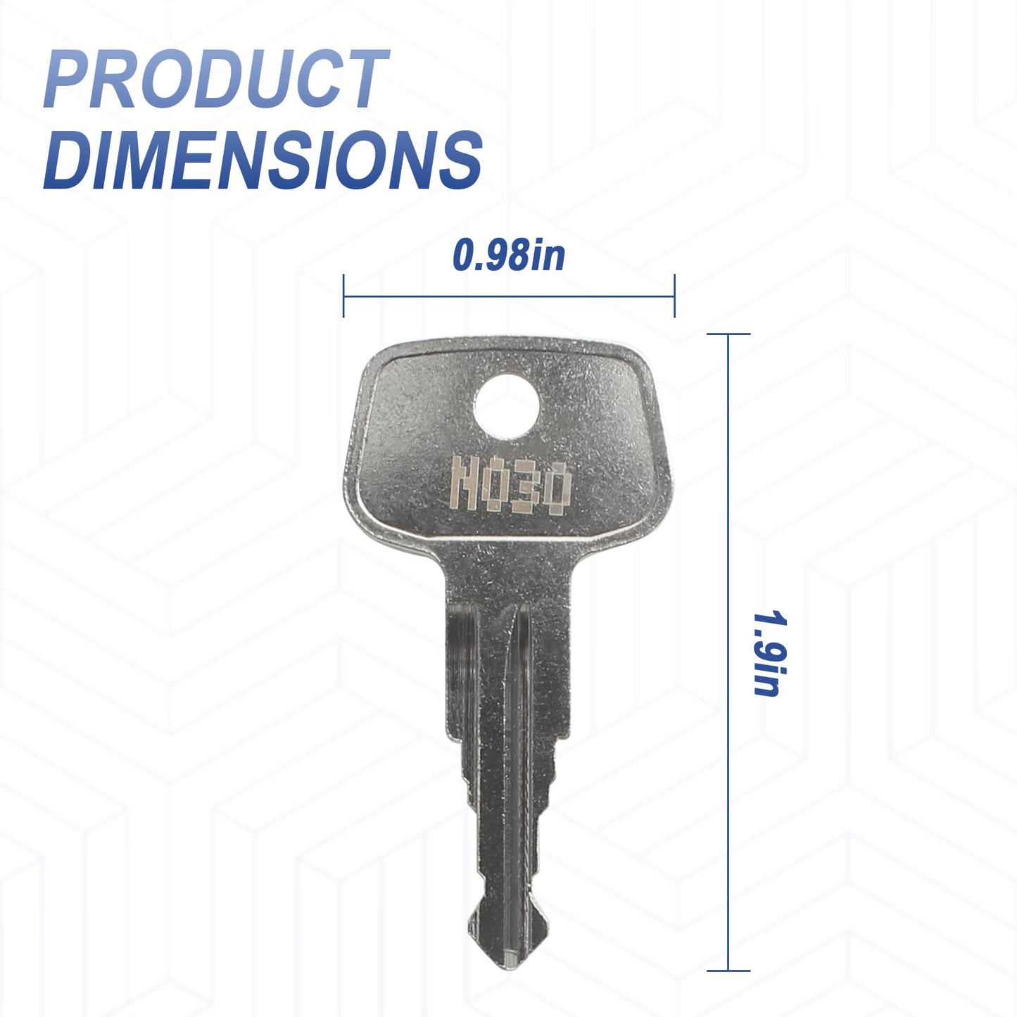 Hugexpen N030 Key Replacement for Thule Rack Core, Key Cylinder for Bike Rack Lock, Roof Cargo Lock, Roof Rack Locks, Cross Bars, Towers, Ski Rack Etc