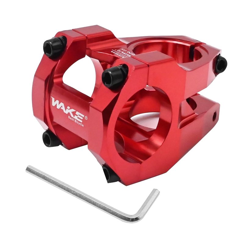 Anxingo Stem 35mm Short Riser Handlebar Aluminum Alloy 31.8 * 28.6mm for MTB Mountain Bike Road Bike Stem Bicycle Stem BMX Stem (Red)