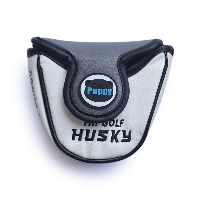 Golf Putter Headcover Mallet Leather Cute Husky Animal Replacement Covers