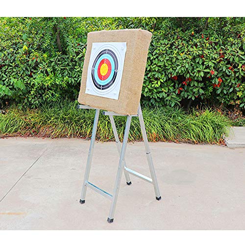 Archery Target Stand for Backyard, Foldable Metal Archery Target Stands for Straw & Point Bag Target Stand - Easy to Carry