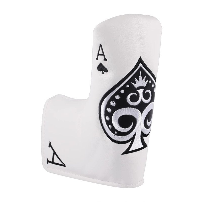 SHABIER Golf Poker Ace Putter Head Cover Headcover for Mallet or Blade Putters Magnetic Mallet Headcover Club