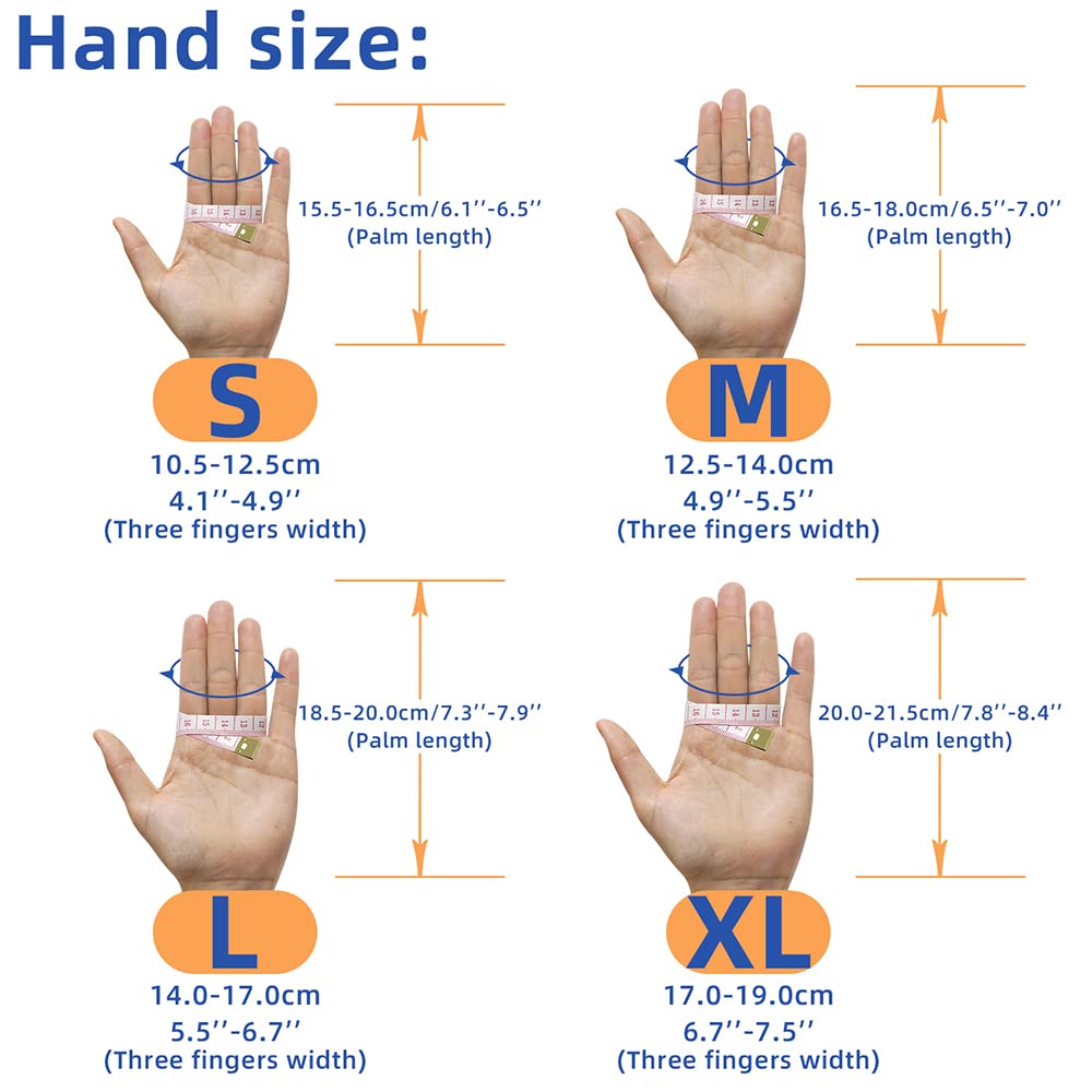 Seektop Archery Gloves Shooting Hunting Leather Three Finger Protector for Youth Adult Beginner - XL