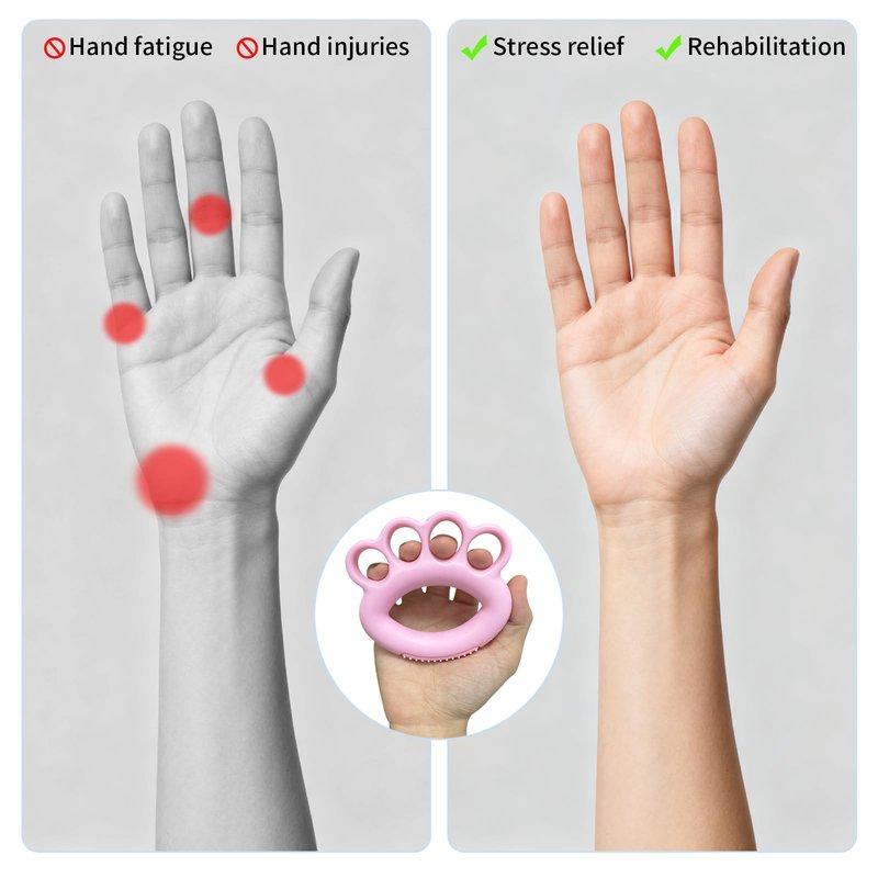 6 Pack Finger Exerciser Rings (10–60 lb) – Hand Grip Strength Trainer Set for Finger, Hand & Forearm Workout – Silicone Resistance Rings for Therapy, Recovery, Stress Relief, Musicians & Climbers