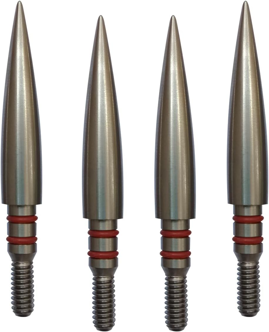 Archery Field Points - Stainless Steel Arrowheads 100/125/150/200/300 Grains | 12 Pack