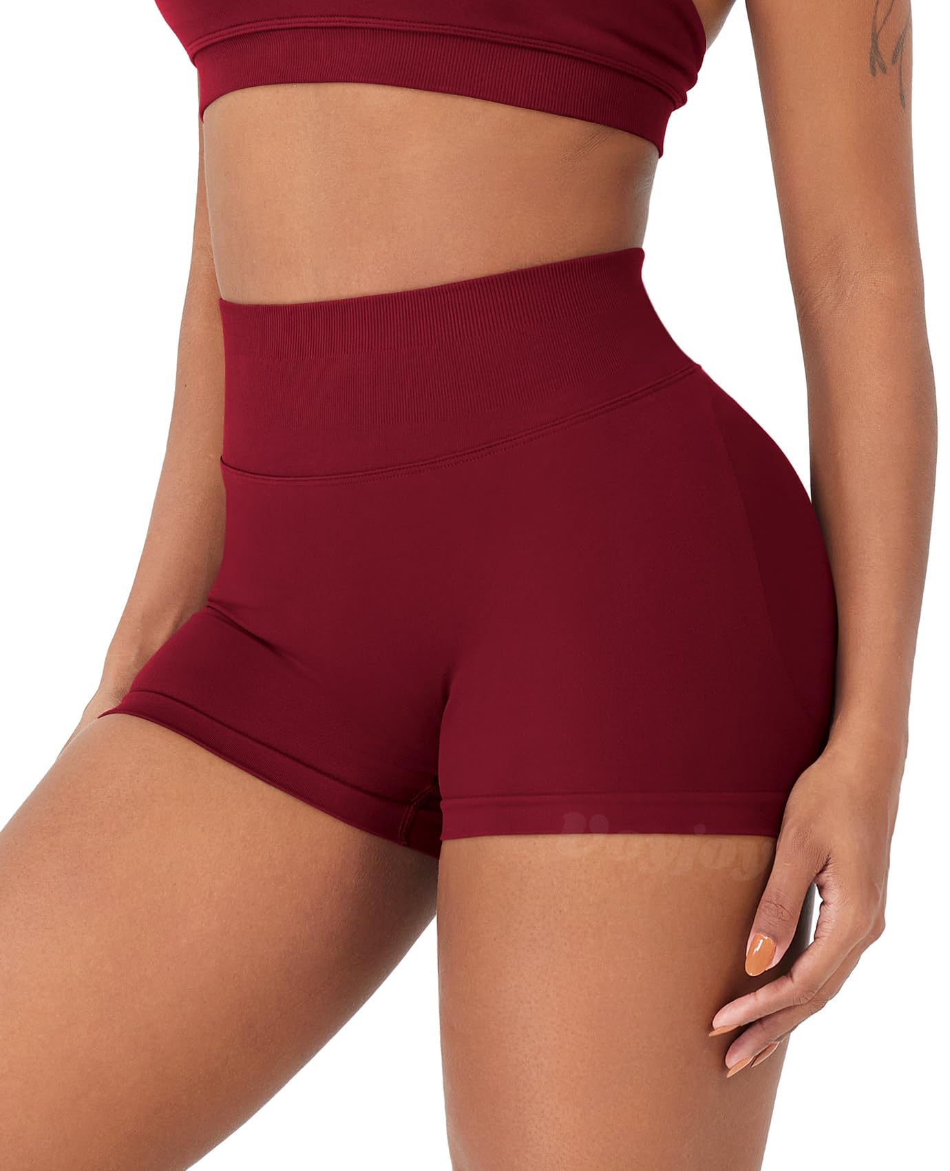 VOYJOY Women Workout Impact Shorts 2.5"/ 3.6"/ 4.5"/ 6" Scrunch Butt Lifting Gym Seamless Booty Biker Shorts