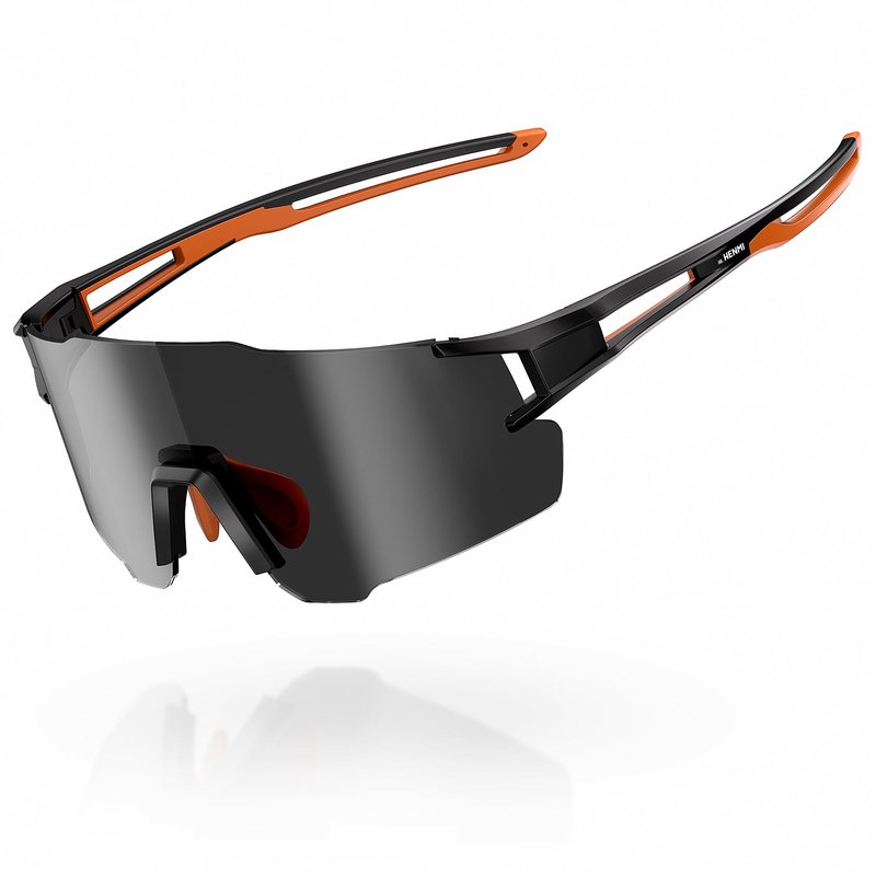 HENMI Polarized Sports Sunglasses for Mens Womens Cycling Bike Glasses,Baseball Running Fishing and Driving UV400 Protection