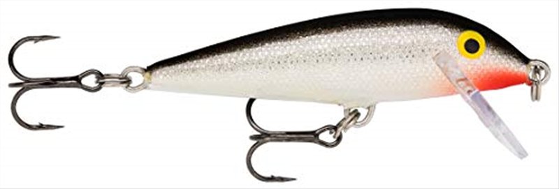 Rapala CountDown Lure, Size 11, 4 3/8" Length, 9'-13' Depth, 2 #3 Hooks, Silver, Fathead Minnow, Package of 1